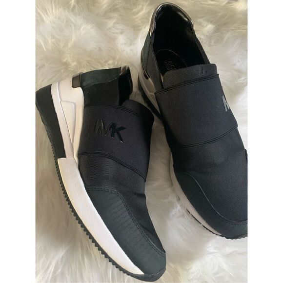 Michael Kors black sneakers size 9 - Picture 1 of 6